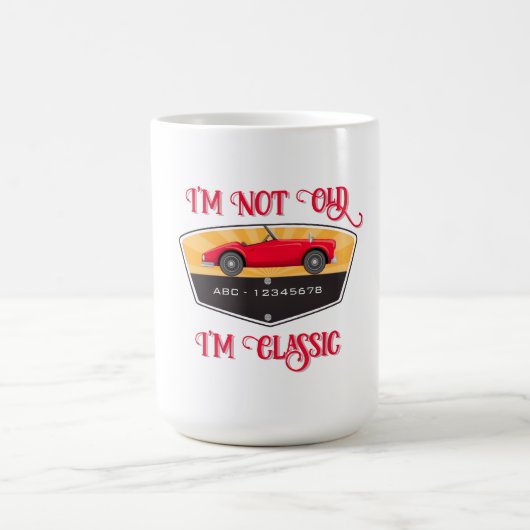 Mug Louveur de voiture Retro vintage (Centre)