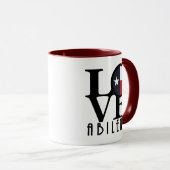Mug LOVE Abilene 11oz (Devant droit)