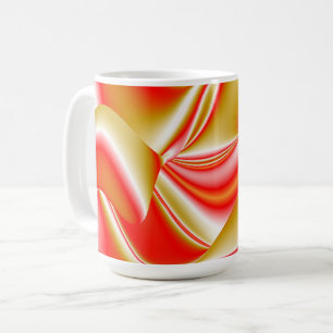 Mug Love and Gold Abstrait 3D Rainbowart