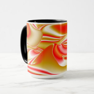 Mug Love and Gold Abstrait 3D Rainbowart