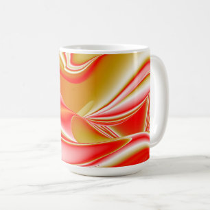 Mug Love and Gold Abstrait 3D Rainbowart