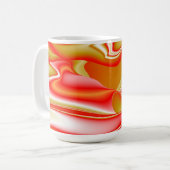 Mug Love and Gold Abstrait 3D Rainbowart (Devant gauche)