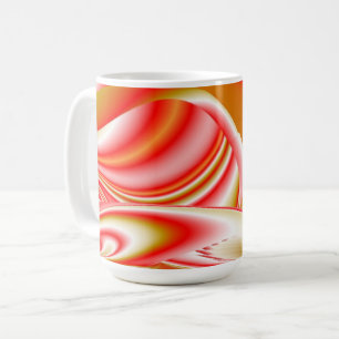 Mug Love and Gold Abstrait 3D Rainbowart