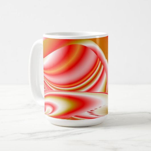 Mug Love and Gold Abstrait 3D Rainbowart (Devant gauche)
