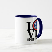 Mug LOVE Arlington TN (Devant droit)