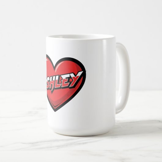 Mug Love Ashley (Devant droit)