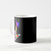 Mug Love Asl Sign Language Puzzle Butterfly Autism Awa (Devant gauche)