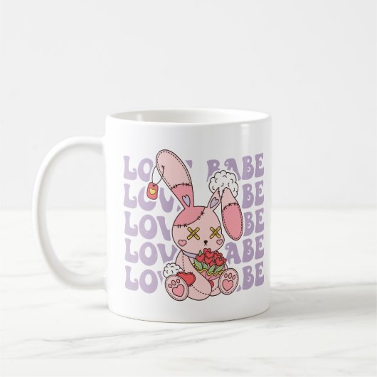 Mug Love Babe Valentine Bunny (Gauche)