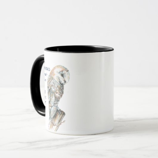 Mug Love BARN OWLS tellement que je me plaisante Citer (Devant gauche)