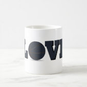 Mug Love basket-ball avec balle bleue (Centre)