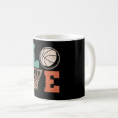 Mug Love Basketball | basketball belle conception (Devant droit)