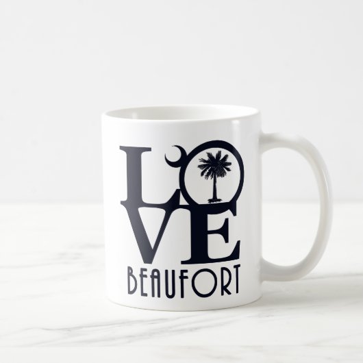 Mug LOVE Beaufort SC 11oz (Droite)
