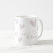 Mug Love & Believe Valentines jour blanc Collection (Devant droit)