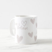 Mug Love & Believe Valentines jour blanc Collection (Devant gauche)