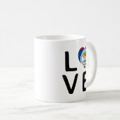 Mug Love - Belize Flag (Devant droit)