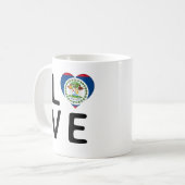 Mug Love - Belize Flag (Devant gauche)