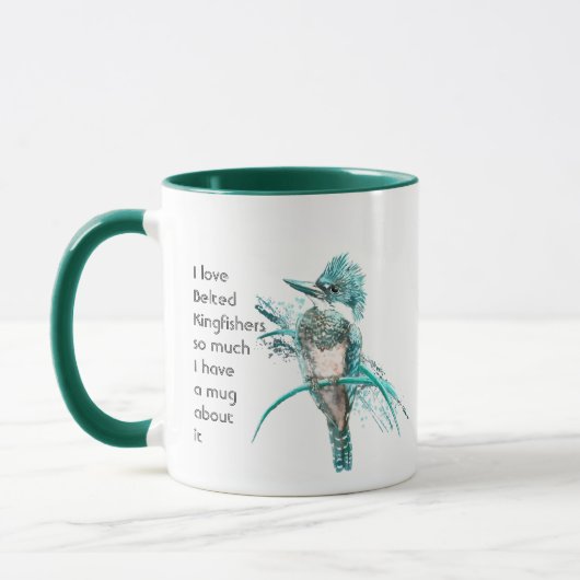 Mug Love Belted Kingfisher Chiens tellement de Citatio (Gauche)