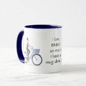 Mug Love Biking tellement de citations amusantes dire (Devant gauche)