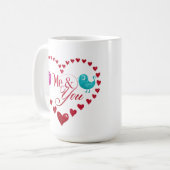 Mug Love Birds Saint-Valentin - Cadeau personnalis (Devant gauche)