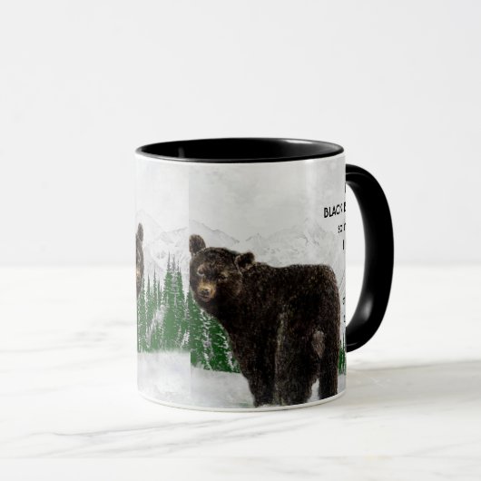 Mug Love BLACK BEARS tellement que je me moque Citer M (Devant droit)