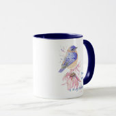 Mug Love Bluebirds Jardin Oiseaux tellement de citatio (Devant droit)