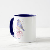 Mug Love Bluebirds Jardin Oiseaux tellement de citatio (Devant gauche)