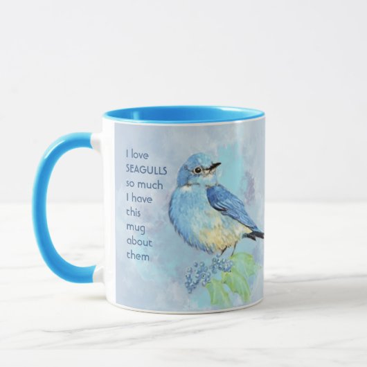 Mug Love BLUEBIRDS tellement je me moque Citation (Gauche)
