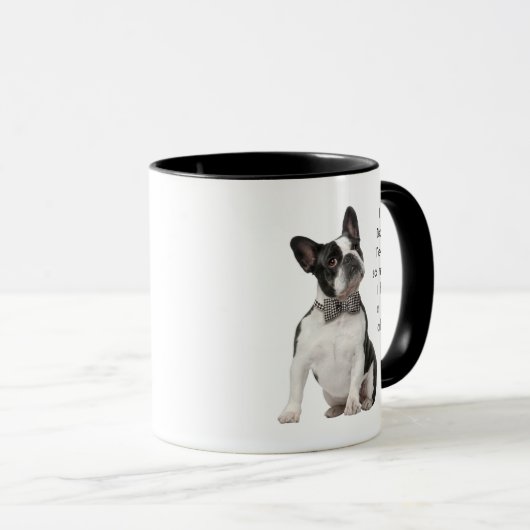 Mug Love Boston Terriers Chiens tellement de Citation (Devant droit)