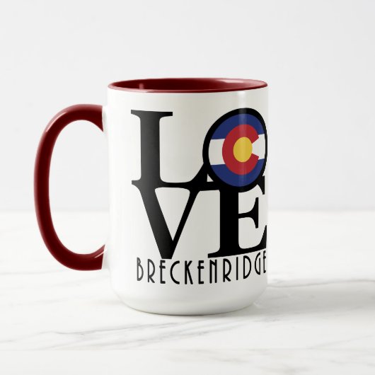 Mug LOVE Breckenridge Colorado (Gauche)