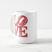 Mug LOVE, Cadeau de la Saint-Valentin (Devant gauche)