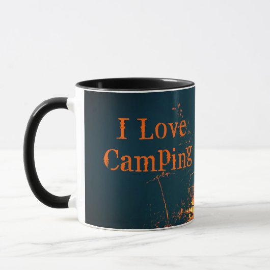 Mug Love Camping Bonfire Campfire Custom (Gauche)