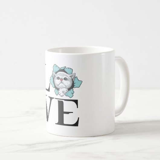 Mug Love Cats (Devant droit)