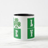 Mug Love Celtic Coeurs Shamrocks (Centre)