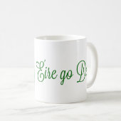 Mug Love Celtic Coeurs Shamrocks Irlande Motto (Devant droit)