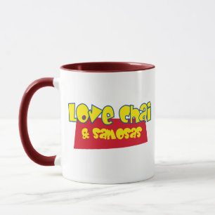 Mug Love Chai & Samosas Funny Chai Indian Tea Coffee