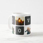 Mug LOVE Chalkboard Photo Collage (Devant gauche)