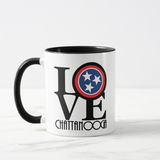 Mug LOVE Chattanooga Tennessee 15oz (Gauche)