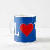 Mug LOVE chic moderne (Devant gauche)