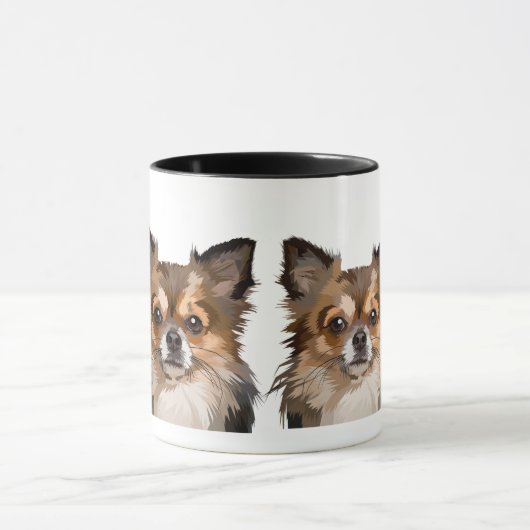 Mug Love Chihuahua Chiens Poméraniens tellement de cit (Centre)