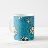 MUG LOVE CIRCLES AND LINES OF SONG-BLUE COFFEE (Devant gauche)