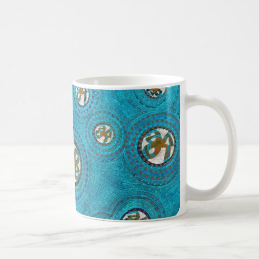 MUG LOVE CIRCLES AND LINES OF SONG-BLUE COFFEE (Droite)