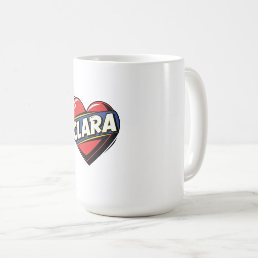 Mug Love Clara (Devant droit)