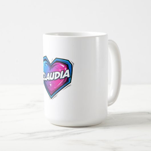 Mug Love Claudia (Devant droit)