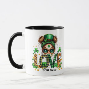 Mug Love CNA Nurse Health Care St Patrick's Day