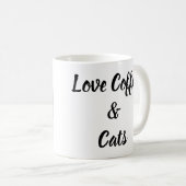 Mug Love Coffee and Cats Photo (Devant droit)