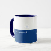 Mug Love Coffee et Voyages I plan & plan du monde (Devant gauche)