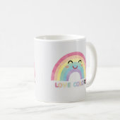 Mug Love Colours arc-en-ciel art valentine conceptions (Devant droit)