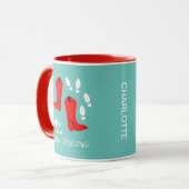 Mug Love Country Line Dancing Personnalisé (Devant gauche)