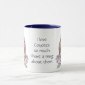 Mug Love Coyotes tellement de citations amusantes à di (Centre)