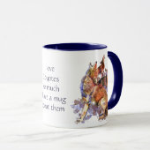 Mug Love Coyotes tellement de citations amusantes à di (Devant droit)